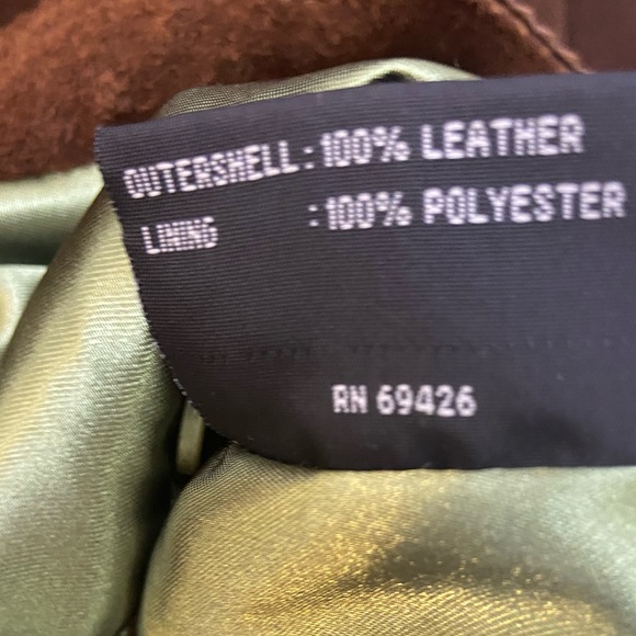 Maxium Wilsons Brown Suede Blazer Jacket Tie Waist Sz M - Picture 7 of 7